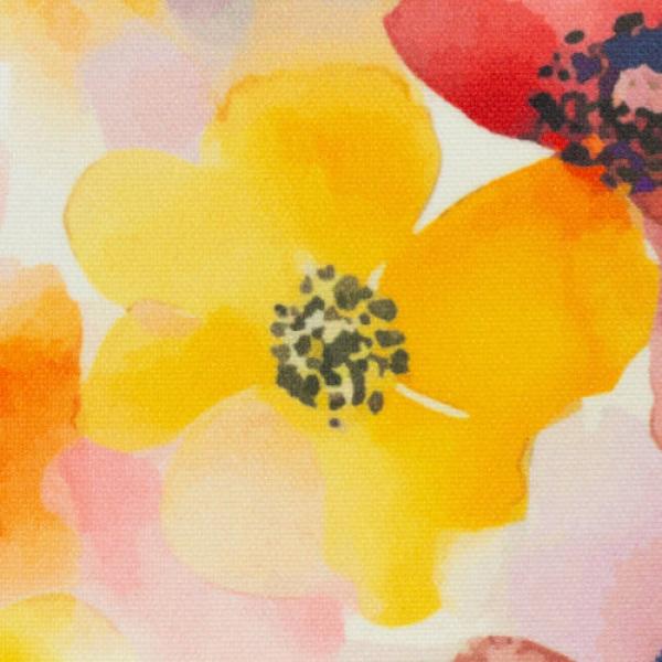 Outdoorcanvas Blüten auf weiß von Swafing